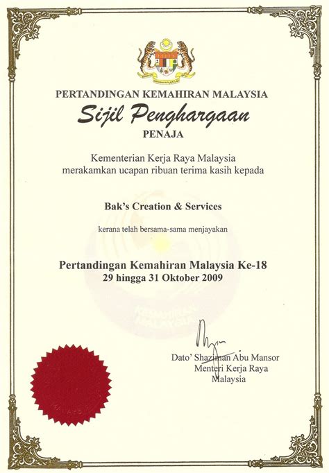 Contoh Sijil Penyertaan Contoh Sijil Penghargaan Mail Merge Pdf Images