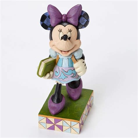 Jim Shore Disney Traditions Minnie Mouse Top Of The Class Figurine