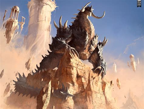 ArtStation - Abraxas the Stone Dragon, Eryk Szczygieł