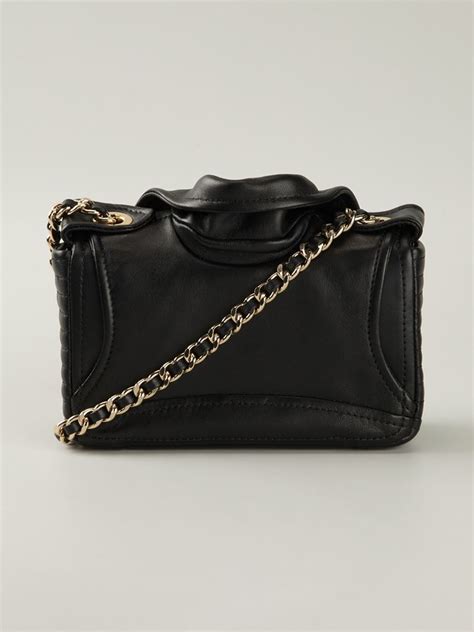 Lyst Moschino Biker Shoulder Bag In Black