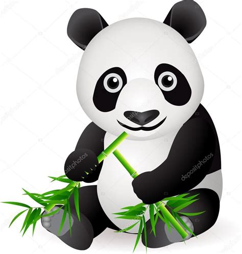 Baixar Panda Engraçado Dos Desenhos Animados — Ilustração De Stock