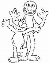 Elmo Coloring Printable Sesame Street Characters Sheets Source sketch template
