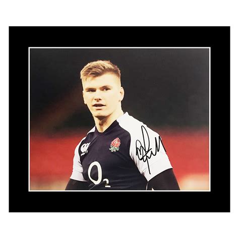 Signed Owen Farrell Photo Display England Rugby Icon Firma Stella