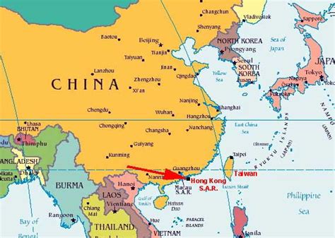 Taiwan On A Map Of Asia Time Zones Map