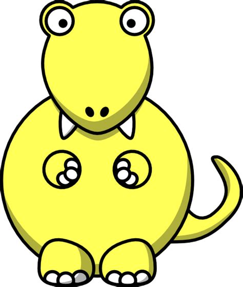 Dinosaurio Lagarto Animal Dinosaurio Amarillo De Dibujos Animados Png