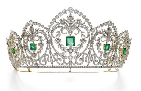 Emerald Tiara Sothebys Geneva 18052016 Diamond Tiara Royal