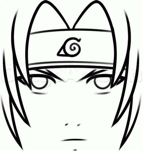 How To Draw Sasuke For Kids Step By Step Naruto Characters Anime