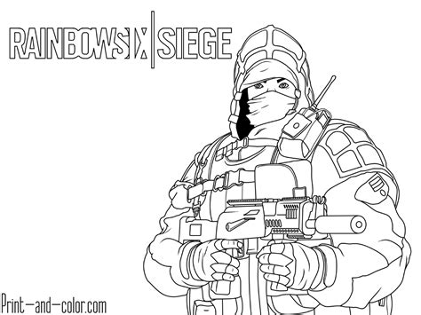 Good for weather, colors, bible, wizard of oz and saint patrick's day themes. Rainbow Six Siege coloring pages | Print and Color.com