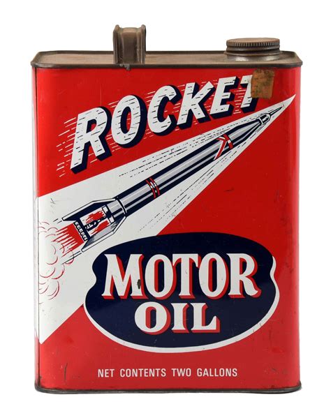 Lot Detail Rocket Motor Oil Two Gallon Oil Can