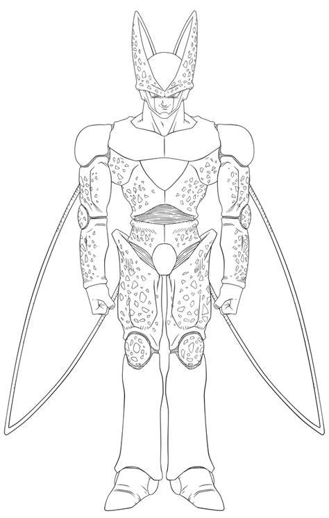 Cell Dragon Ball Z Coloring Pages Coloring Pages