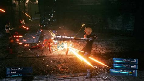 New Final Fantasy 7 Remake Screens Showcase Combat Side Missions And Red