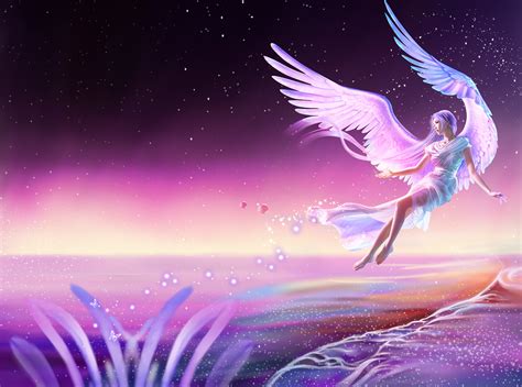 Beautiful Fantasy Angel Poster Background Psd Beautiful Dream Angel