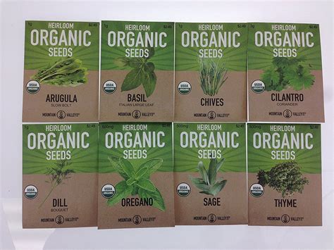 Organic Heirloom Non Gmo Herb Garden Seeds 8 Ubuy New Zealand