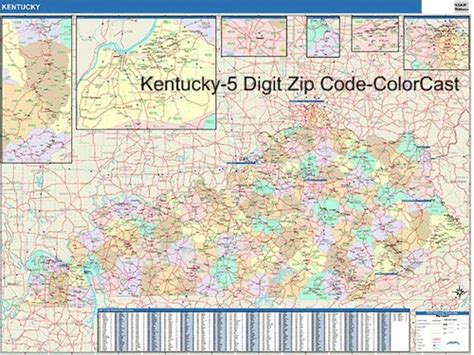 Kentucky Zip Code Map From Onlyglobes Com Gambaran