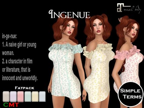 Second Life Marketplace Ingenue Dress Fatpack