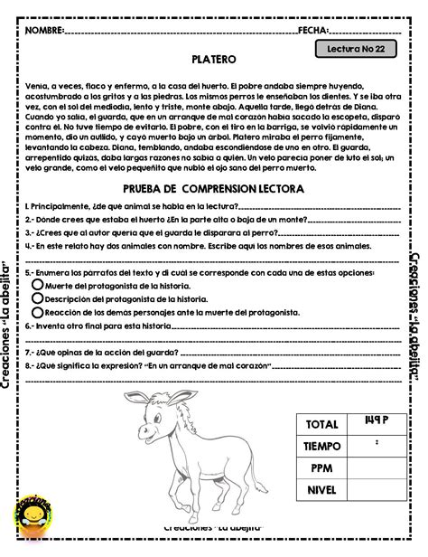 3º Registro De Lectura Y Velocidad Y ComprensiÓn Lectorapágina24