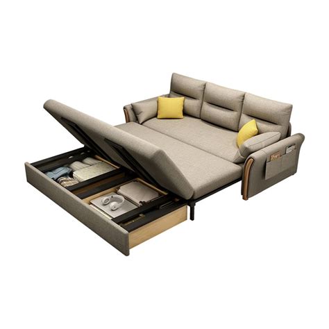 Full Sleeper Sofa Cottonandlinen Upholstered Convertible Sofa With