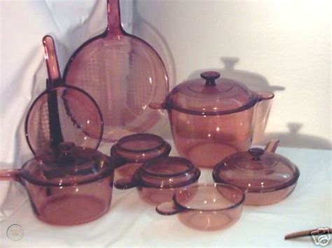Pyrex Corning Visions Vision Ware Cookware Amber 13pc 35701172