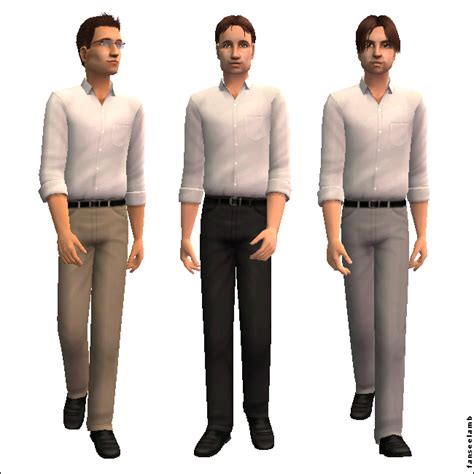 Mod The Sims Rolled Up Sleeves And Fancy Pants New Improved Textures