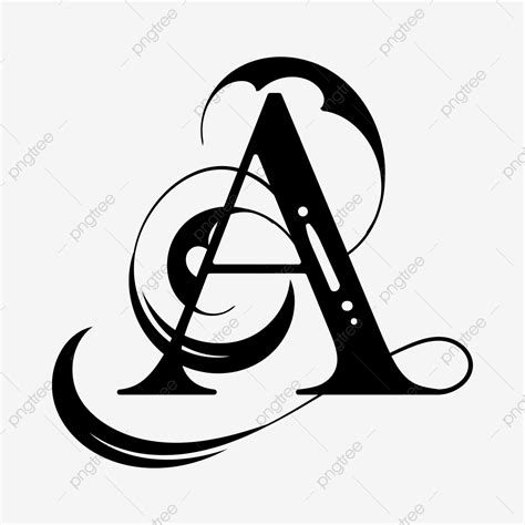 Vintage Alphabet Letters Clip Art