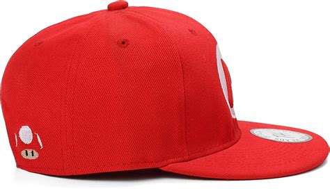 Super Mario Red Snapback Baseball Cap By True Heads Adjustable Red