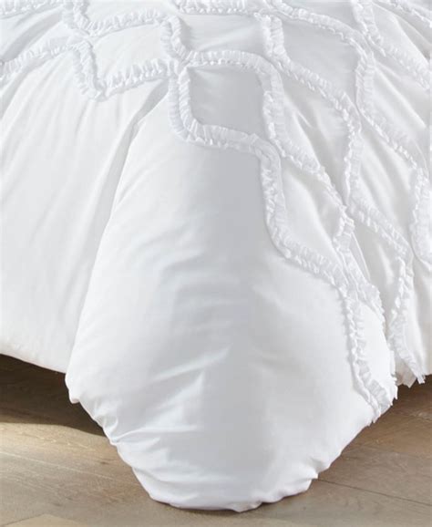Stone Cottage Closeout Anne Ruffle Ogee Fullqueen Duvet Cover Set