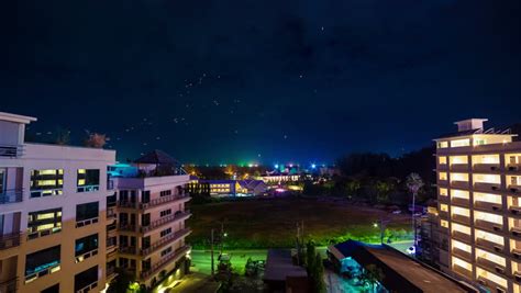 Colorful Fireworks On New Years Day Over The City Celebration Image