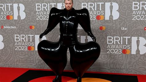 Brits Sam Smiths Outfit Celebrates Their Natural Form And The Beauty