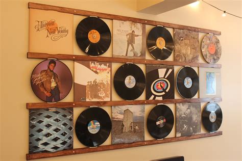 Vinyl Record Storage Shelf Wall Mounted Record Holder Etsy