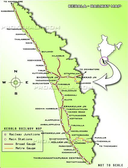 Kerala Train Route Map With Distance Train Maps