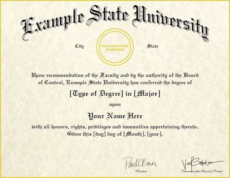 Best Images Of Printable Degree Templates College Degree Diploma My