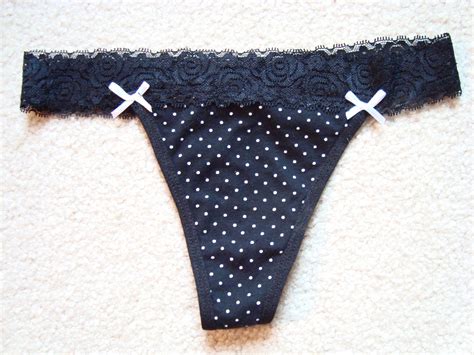 My Panty Store Black Polka Dots Thong Hot Sex Picture