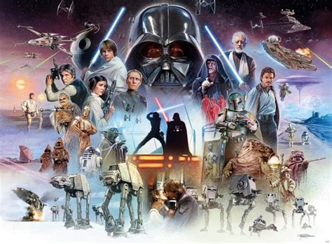 The Original Trilogy The Star Wars Saga Art By Brian Rood Star Wars