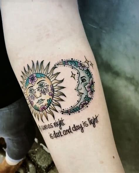 30 Sun And Moon Tattoo Designs And Their Meanings EntertainmentMesh