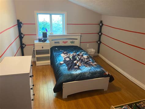 Maybe you would like to learn more about one of these? WWE kids bedroom in 2020 | Wwe bedroom, Wwe bedroom decor ...