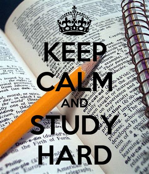 Keep Calm And Study Hard Poster Heleno Keep Calm O Matic