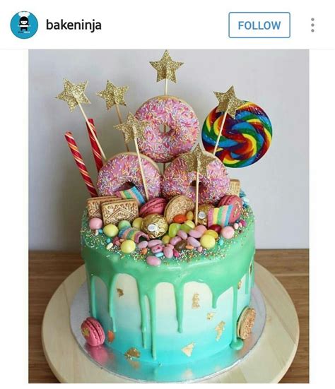 Cake Inspo From Bakeninja On Instagram Candy Birthday Cakes Homemade Birthday Cakes Party Cakes