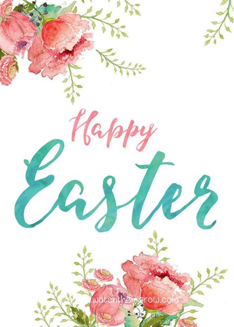 Share your easter excitement with family and friends throughout the world with a great looking diy postcard. 20 Free, Printable Easter Cards for Everyone You Know