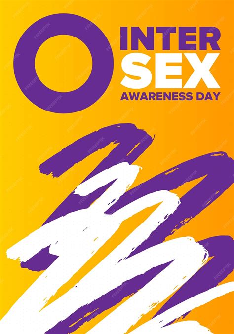 Premium Vector Intersex Awareness Day Human Rights Event Intersex People Community Freedom