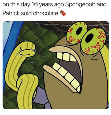 Spongebob Squarepants Chocolate Meme