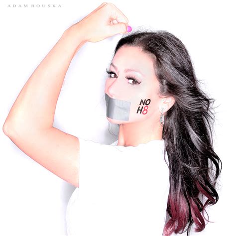 mtv s jwoww for noh8 noh8 campaign