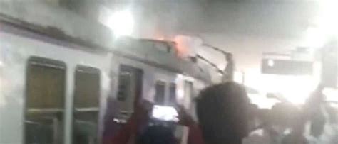 Pantograph Of Mumbai Local Train Catches Fire None Hurt