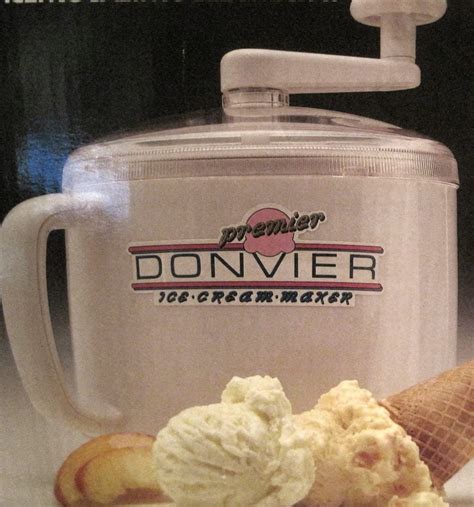 Premier Donvier Hand Crank Ice Cream Maker Quart White Amazon Ca Home