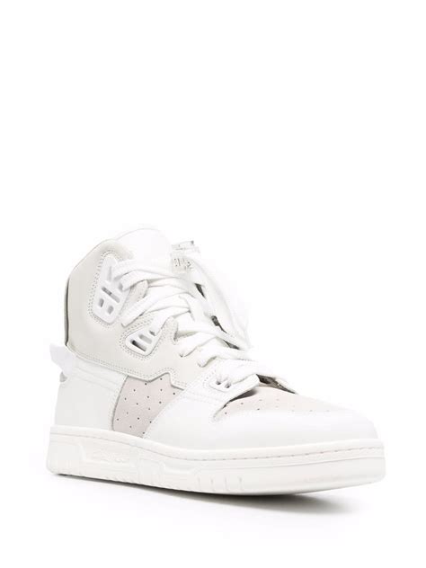 Shop Acne Studios Panelled High Top Sneakers With Express Delivery