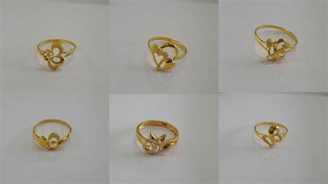 Light Weight Gold Cute Rings Designs Youtube