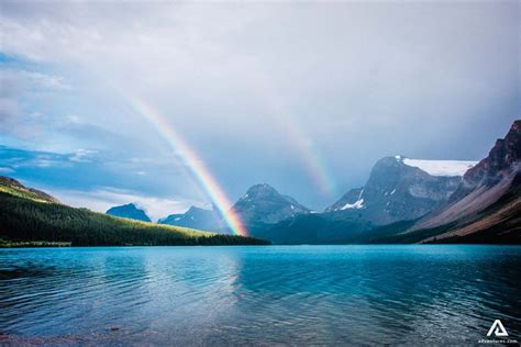 Rainbow Lake Landscape In Canada Lake Landscape Rainbow Pictures