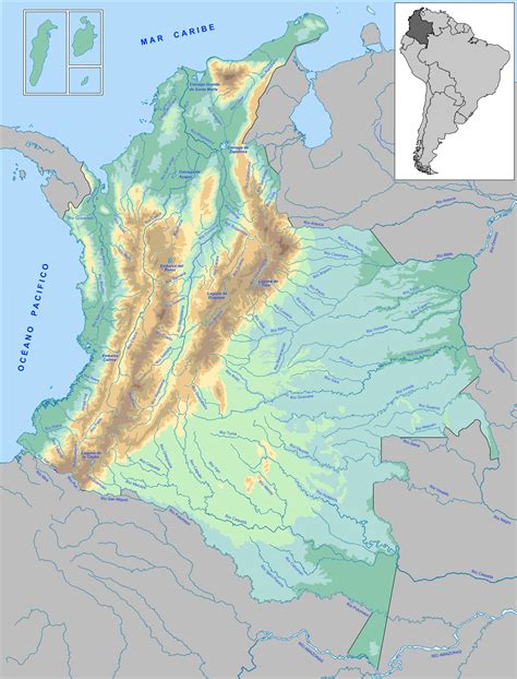 Rios De Colombia En El Mapa