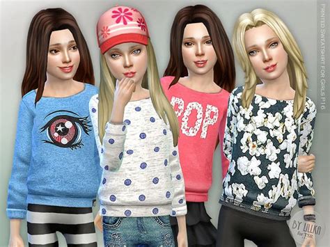 Sims 4 Ccs The Best Clothing For Kids By Lillka Sims
