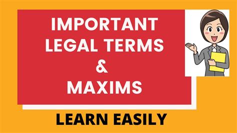 Legal Terms And Maxims For Law Entrance Legalmaxims 20232024 Youtube