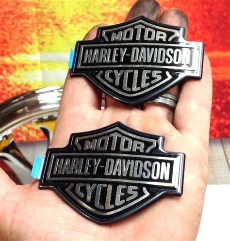 Oem Harley Softail Sportster Dyna Touring Fuel Gas Tank Set Emblems Ebay